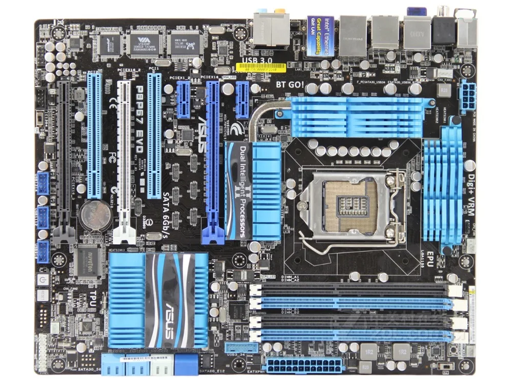 

ASUS P8P67 EVO original Desktop motherboard LGA 1155 DDR3 32GB for I3 I5 I7 CPU USB2.0 USB3.0 P67 motherboard