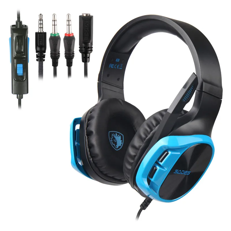 

SADES R17 Gaming Headset for PS4 PC Xbox one Stereo Surround Sound Noise Cancelling Wired Gamer Headphones With Mic auriculares