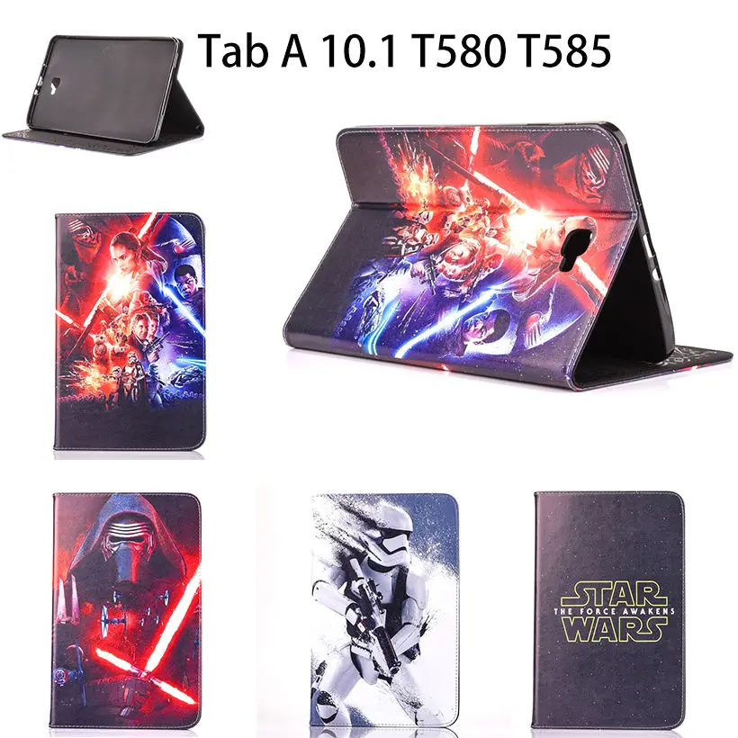3D чехол с принтом из фильма Звездных войн для Samsung Galaxy Tab A A6 10 1 2016 T580 T585 T580N кожаный