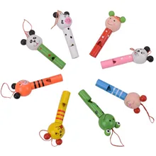 Whistling Cute Cartoon Wood Baby Toy Musical Instrument