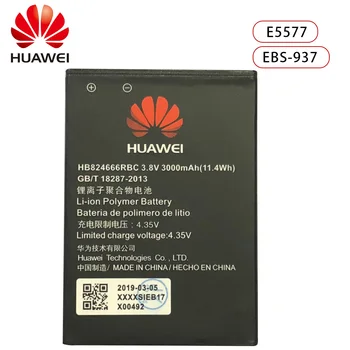 

HuaWei 100% Original HB824666RBC Battery For Huawei E5577 E5577Bs-937 Replacement Batteria Real Capacity Phone 3000mAh Akku