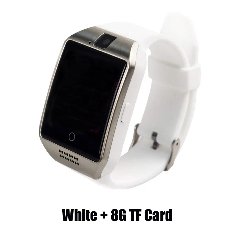 VERYFiTEK Bluetooth Смарт-часы для мужчин и женщин Смарт-часы Q18 Relogio поддержка TF sim-карты камера для телефона Android шагомер часы - Цвет: White with 8G Card