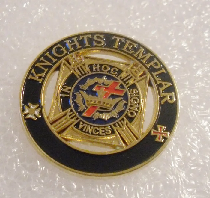 Бесплатная доставка 1 шт. 25 &quotDelux Knight Templar большой Нагрудный значок|badge|badge badgesbadge pin