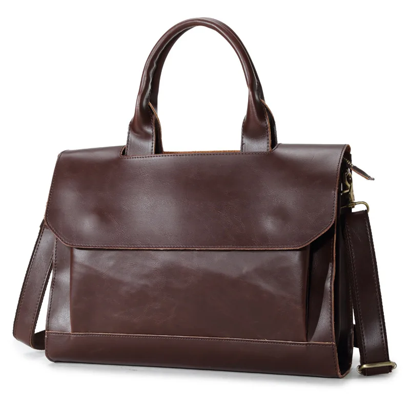 

Ubag 2018 Fashion Male Business PU Leather Vintage Cross Body Casual Men Handbag Multi layer space Messenger Bag Shoulder Bags