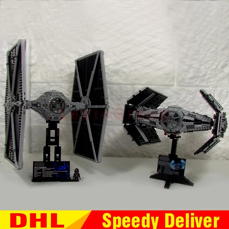 

LEPIN 05036 Star Wars TIE Fighter Lepin 05055 Rogue One USC Fighter Building Blocks Bricks lepins Toys Gift Clone 75095 10175