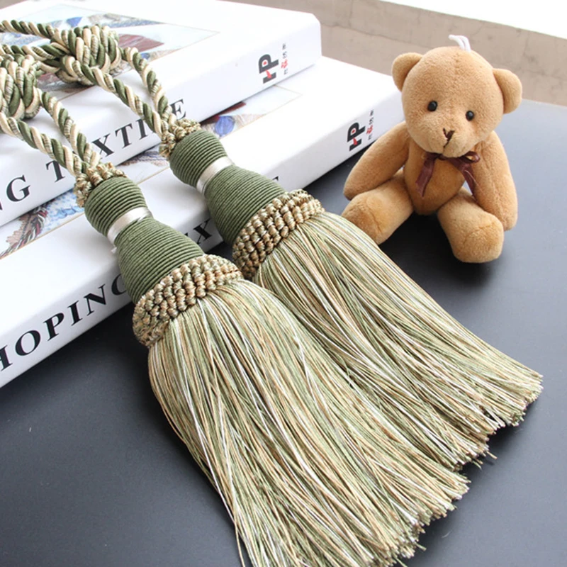 1 пара шторы для окон из полиэстера|curtain accessories|curtains decorative accessorywindow curtain tieback |