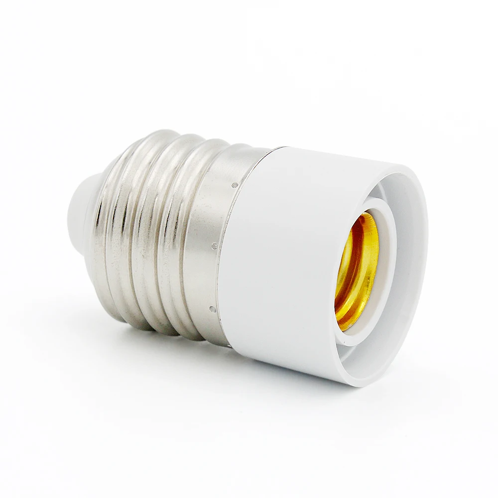 2 шт./лот белый E27 к E14 Цоколь Тип конвертера Высокое качество пластик E14 Базовый держатель для светодиодный CFL галогенная лампа светильник