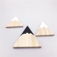 3 шт. треугольный блок DIY ручной работы, игрушки, поделки блок гладкая поверхность плоский головоломки игрушки Еда Класс материалы деревянный Прорезыватель для зубов подарки