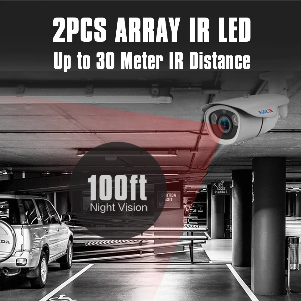 BESDER PoE Zoom IP камера видеонаблюдения Водонепроницаемая наружная ручная зум