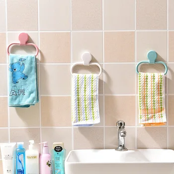 

Creative and practical Wall-mounted towel rack Towel Ring bathrooom vKitchen clean cloth Storage rack Bathroom accessories