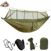 Переносная противомоскитная сетка парашют складной гамак для кемпинга подвесная кровать качели портативный двойной стул двойной человек гамаки
