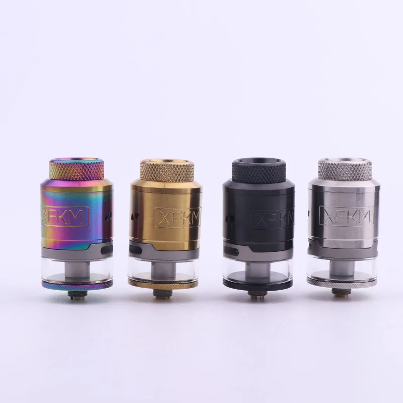 

Original XFKM 24mm RDTA DIY Dual Coils 3ml Big Capacity Atomizer 510 Thread Electronic Cigarette Rebuildable Tank Vape