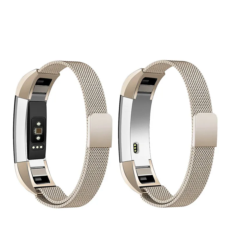 Миланский Ремешок Для Fitbit Alta HR замена группы металлический ремешок нержавеющая сталь браслет запястье Смарт часы ремешок Малый