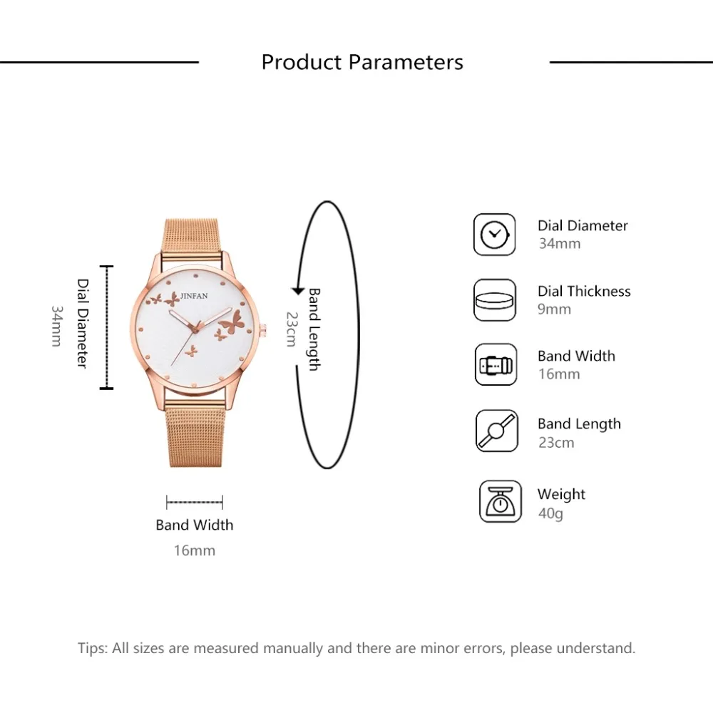 Новое поступление, женские часы-браслет, металлический сетчатый ремень, розовое золото, циферблат с бабочкой, модные роскошные женские кварцевые часы, Relogio Feminino