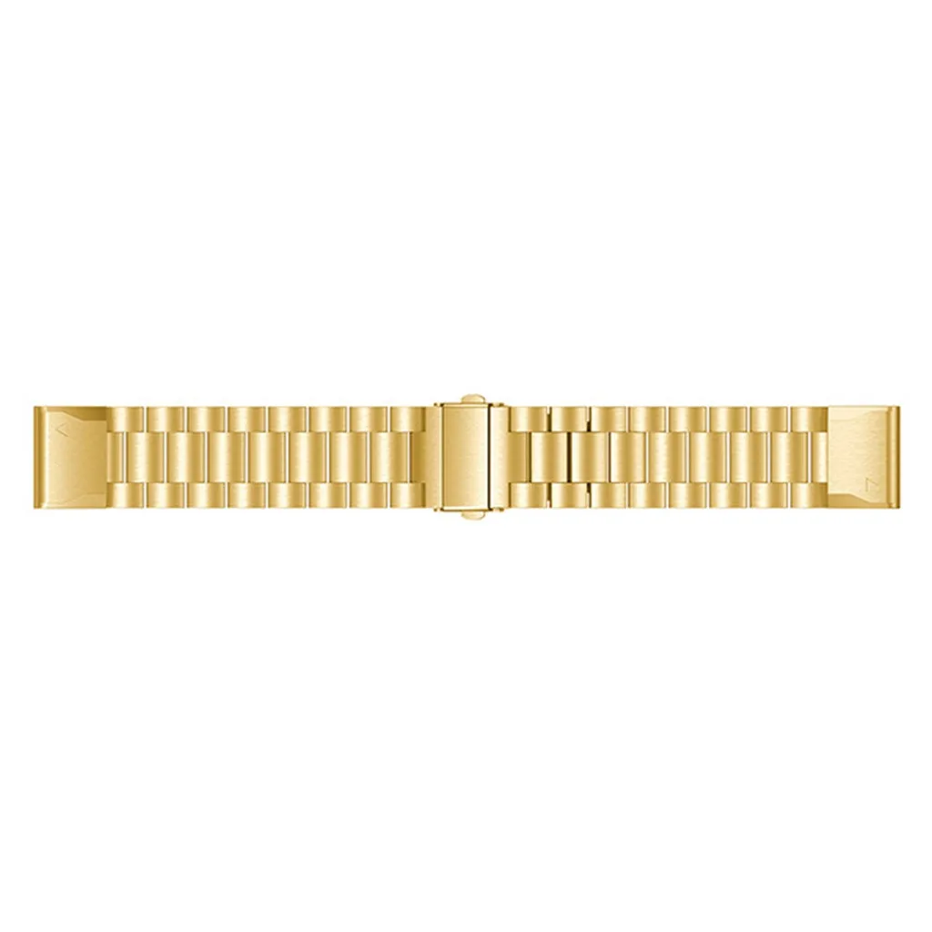 Сменный ремешок из нержавеющей стали для Garmin MARQ 5, стильные Смарт-часы, роскошный браслет, быстросъемный, легко подходит, 19May3 - Цвет: Gold