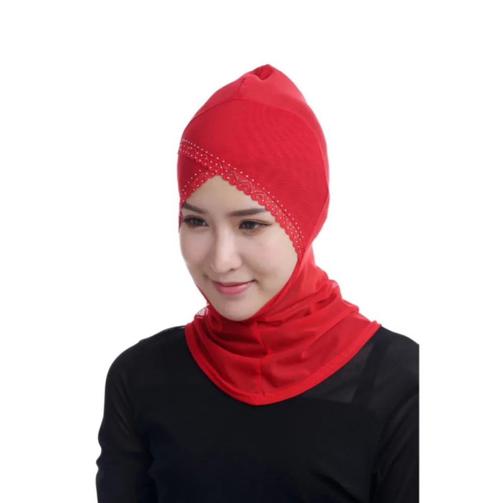 Мусульманский платок женский подтяжка лица мусульманский хиджаб один крест бурение подшарф головной исламский шарф