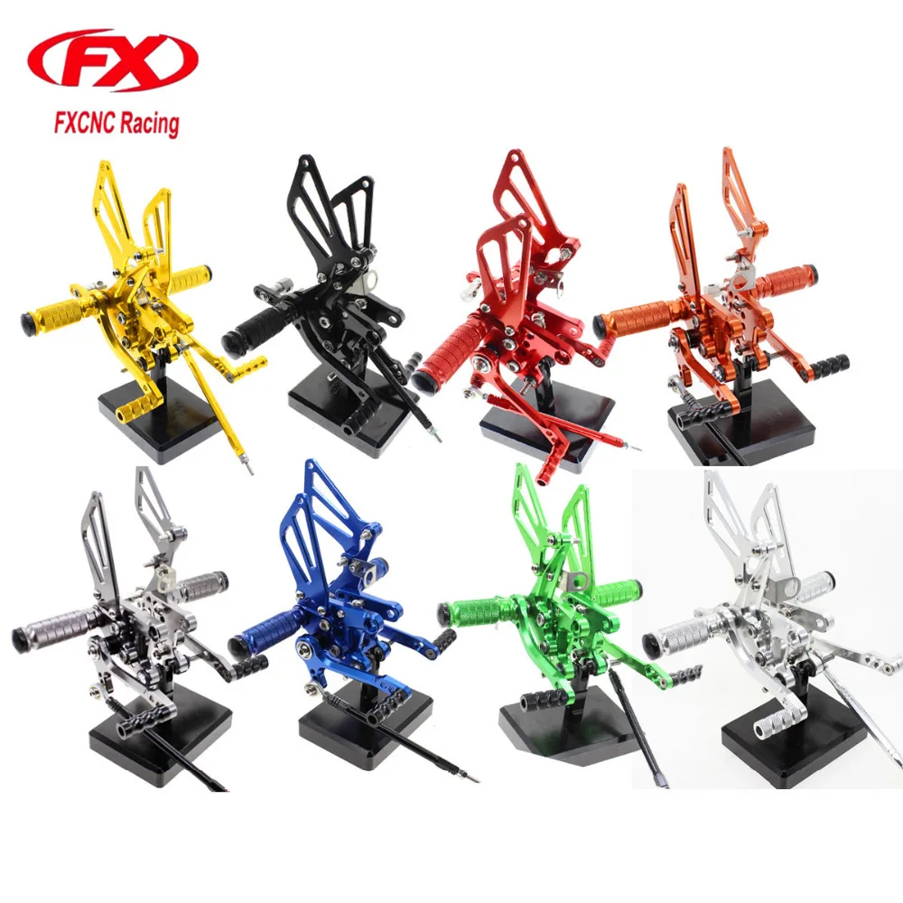 

For Suzuki GSXR600 2000 - 2005 CNC Motorcycle Foot Rest Rearset Footpegs Footrest Foot Pegs Pads Pedals For GSXR750 1996 - 2005