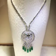 Дизайнерские Модные ювелирные изделия из меди 3а кубического циркония вечерние ожерелья