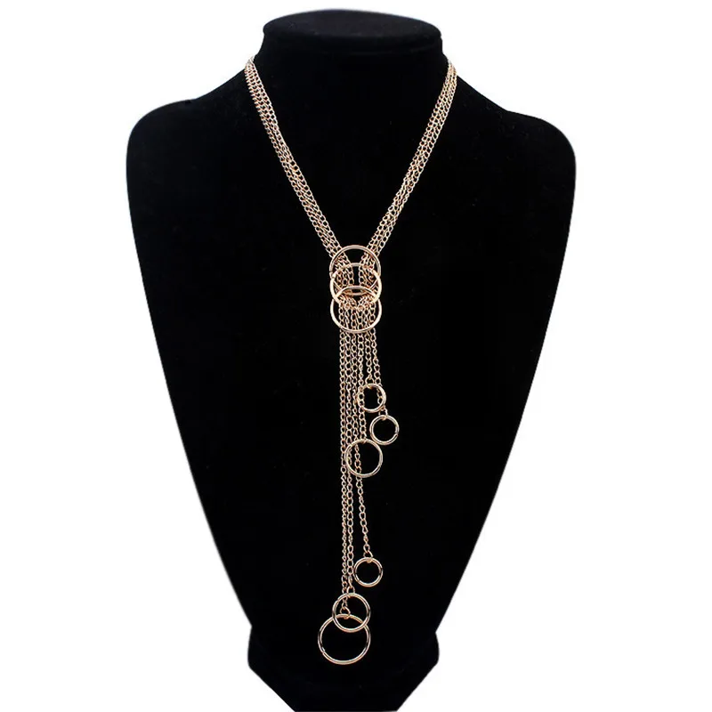 Women Girl Necklace Fashion Geometry Hot Explosive Unique Circle