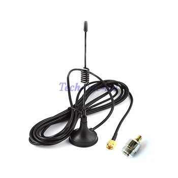 

5 piece GSM Antenna 433Mhz 5dbi SMA Plug Connector Straight for Ham Radio + 5 piece SMA Female to N Female Adapter