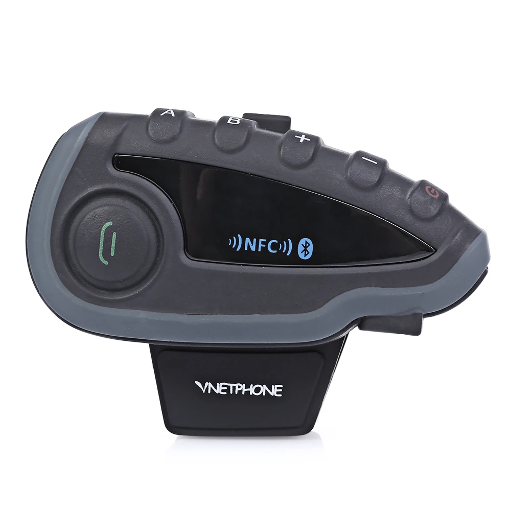 

VNETPHONE V8 Motorcycle Helmet Bluetooth Intercom Headset With Remote Controller For 5 Riders Support Listen Music FM Radio