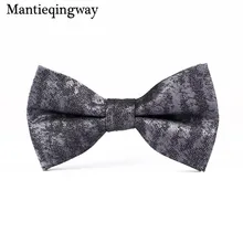 Mantieqingway Бизнес бутик Боути узор Bowknots Gravatas тонкий мужской галстук-бабочку полиэстер галстуки для мужские