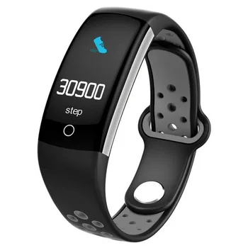 

Q6 Smart Wristband Bracelet Sports Step Fitness Tracker Blood Pressure Heart Rate Monitor Smart Watch for Android IOS Wristwatch