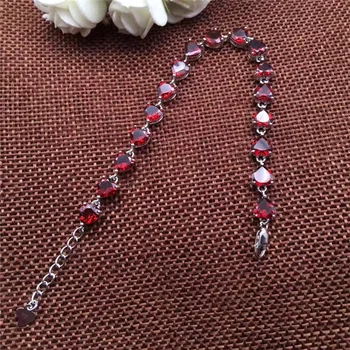 

KJJEAXCMY fine jewelry 925 Pure silver inlaid with natural gemstone and magnesium aluminum garnet jewelry.xcvbn