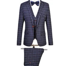 M-6XL хит Весна Новая мода плюс размер мужская одежда костюмы свадебное платье костюм жениха Тонкий Модный певица костюмы из трех частей