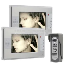 DIYSECUR Wired 7 inch Color Video Door Phone Intercom Doorbell Home Security Waterproof IR Night Vision Camera LCD Monitor