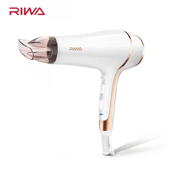 

RIWA Professional High Power Hair Dryer 2200W Salon Negative Ion Blow Dryer Hot/Cold Wind With Air Collecting Nozzle RC-7510