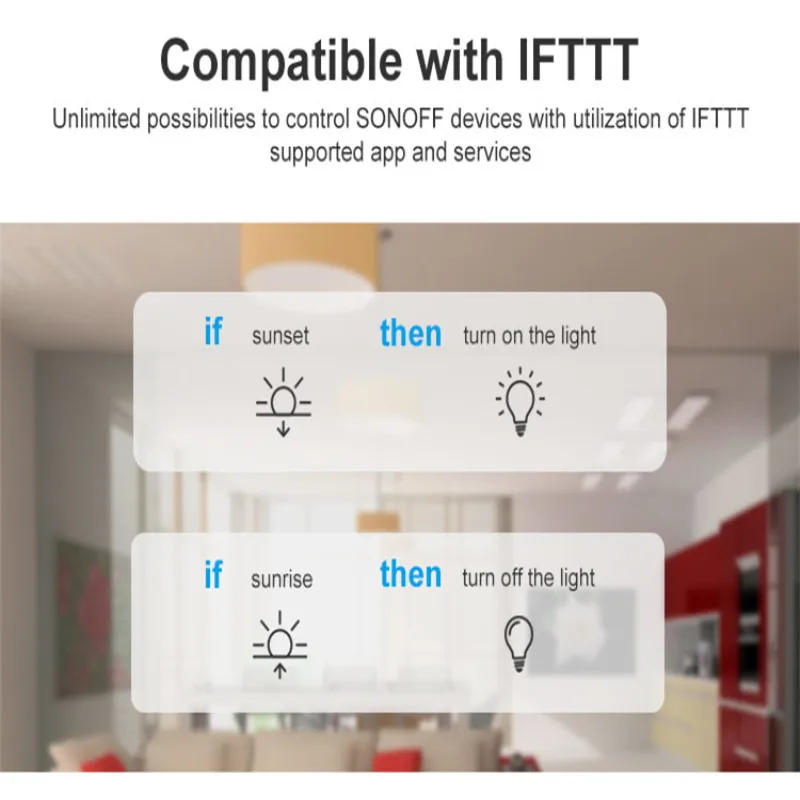 SONOFF BASIC R3 Smart WiFi Switch Light Timer Support APP/LAN/Voice Remote Control DIY Mode Works With Alexa Google Home