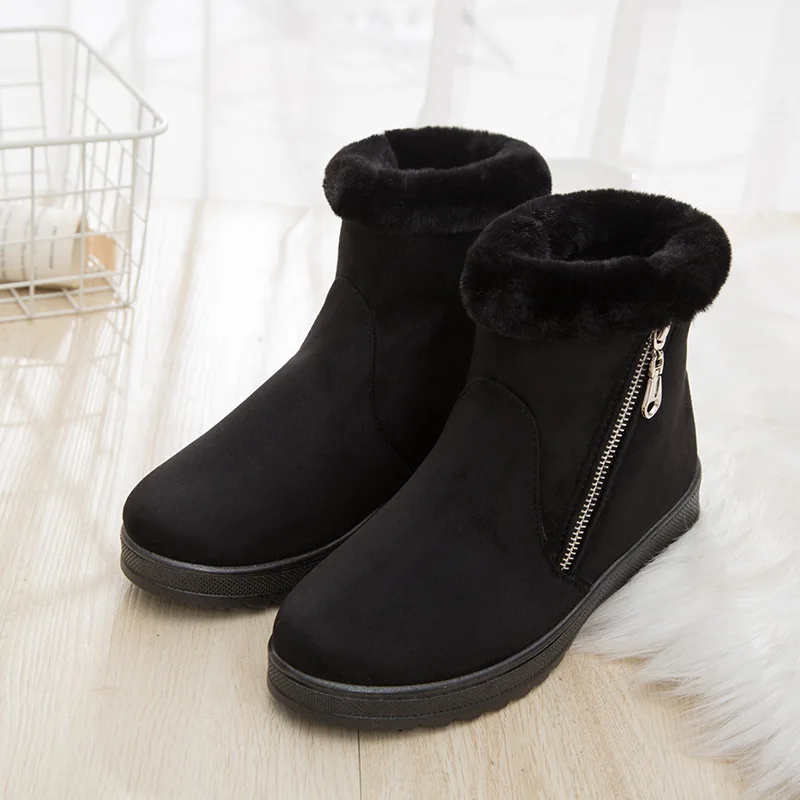 

Woman Shoes Woman Winter Snow Boots Warm Ankle Boots Platform Rubber Female Boots Winter Snow Footwear Lady Low Heel Shoes