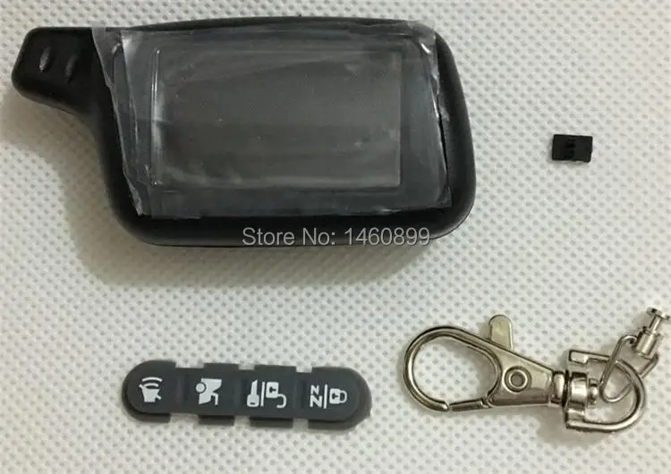 X5 Case Keychain with LOGO for Russian Version Two way car alarm system TOMAHAWK X5 LCD