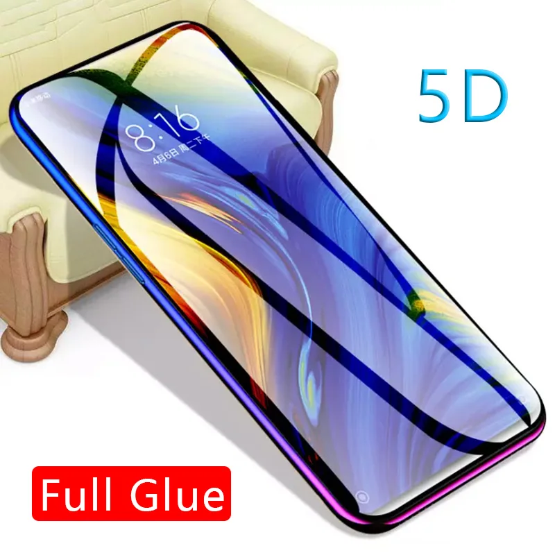 5d Full Glue Tempered Glass For Xiaomi Mi Max 3 Mix 3 Protective Glas Screen Protector