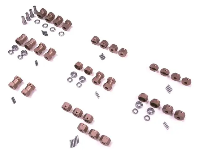 Neu Aluminum 12:17mm locking Hub for kyosho:HPI:HSP:TAMIYA