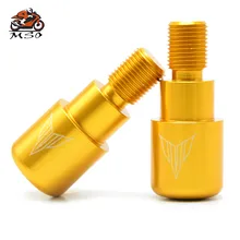 CNC рукоятки мотоцикла концы руля крышки для Yamaha YZF R125 R15 R25 R3 R6 R6S MT07 09 10 FZ