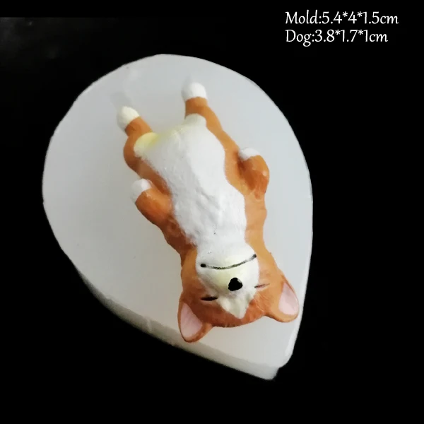 NEW Dogs Silicone Soap Mold Fondant Mould Cake Decorating Tool Cat Butt Corgi Bulldog Chocolate Gumpaste Sugarcraft Mold C339