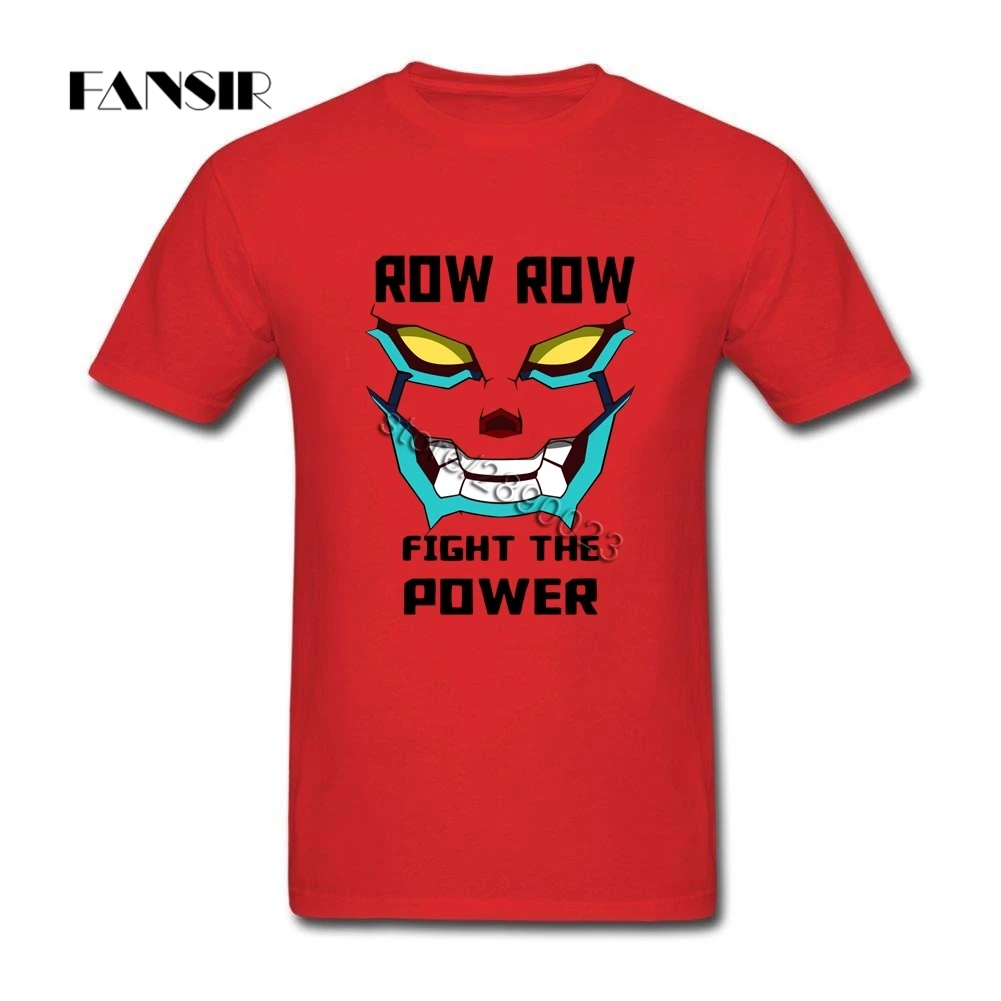 Cool Tee Shirt For Men Gurren Lagann Fight The Power Men Tshirts Custom Cotton Short Sleeve Group Summer Tees