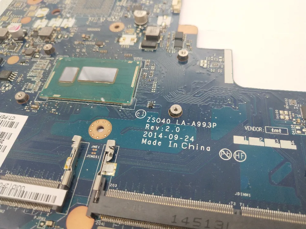 Для hp 14-R 240 G3 Материнская плата ноутбука I3-4005U Процессор 766270-501 ZSO40 LA-A993P тест