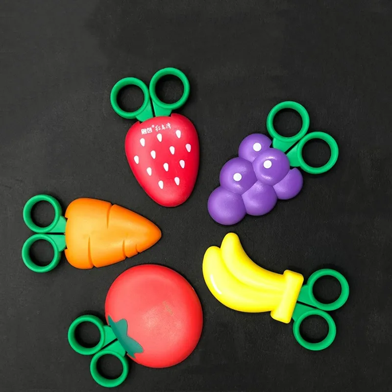 

Fun Fruit Scissors Magnetic Scissors Children Banana Strawberry Grape Shape Scissors small scissors