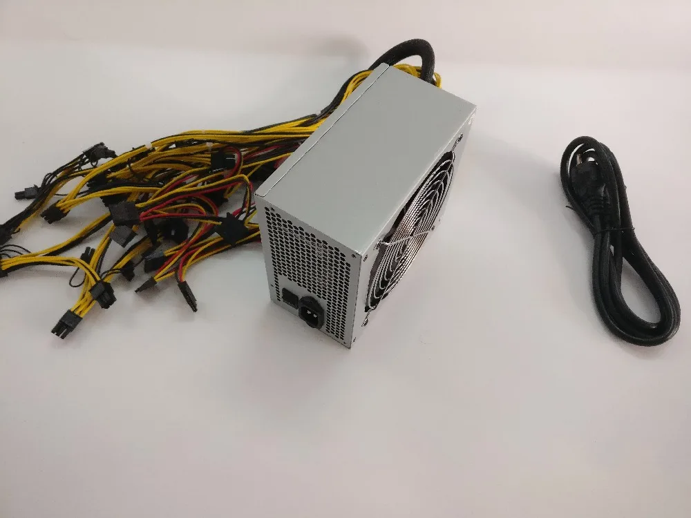 YUNHUI ETH ZCASH SC MINER Gold POWER 1800 Вт BTC источник питания для RX 470/570 RX480/580 6 GPU карт