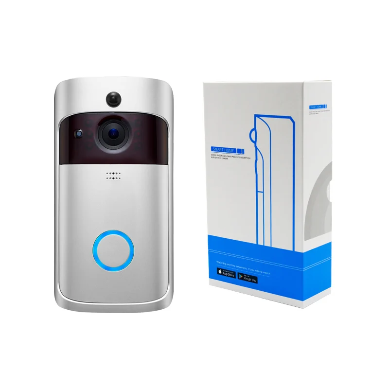 Низкое энергопотребление видео дверной звонок беспроводной WiFi 720P камера PIR
