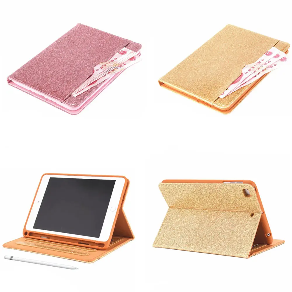 

Sleeve Case for iPad Mini 4 3 2 1 Mini 5 2019 Smart Cover With Pencil Holder Auto Sleep/Wake For iPad mini5 Silicone Back Shell
