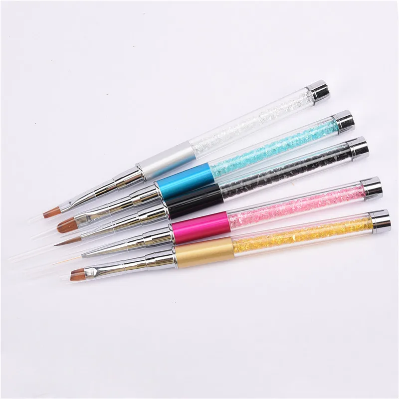 

RSTYLE Nail Art Brush Pen Nail Dotting Tool Brush Cap Diamond Metal Acrylic Carving Powder Rhinestone Gel Manicure