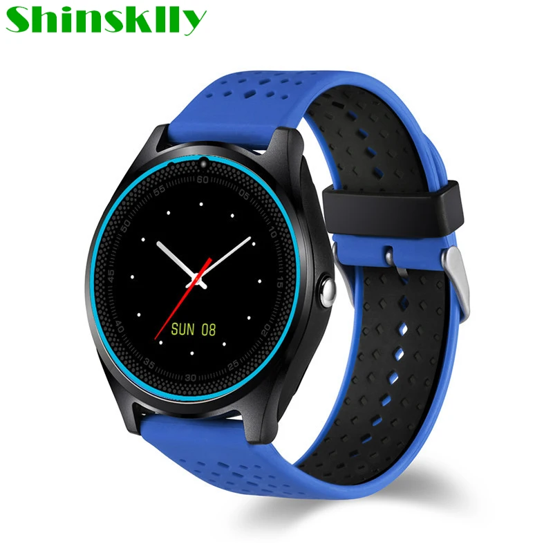 V9 Смарт часы с Камера спортивный Шагомер bluetooth Smartwatch Поддержка сим карты TF умные