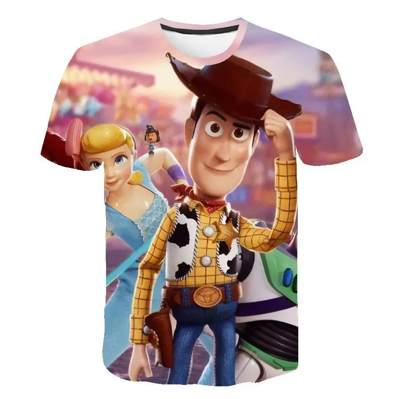 New Cartoon Toy Story movie 3D printed Boys T-shirts Summer Girls T-shirts Fashion Children Clothes Casual Kids Tops Tee For Kid - Цвет: 1