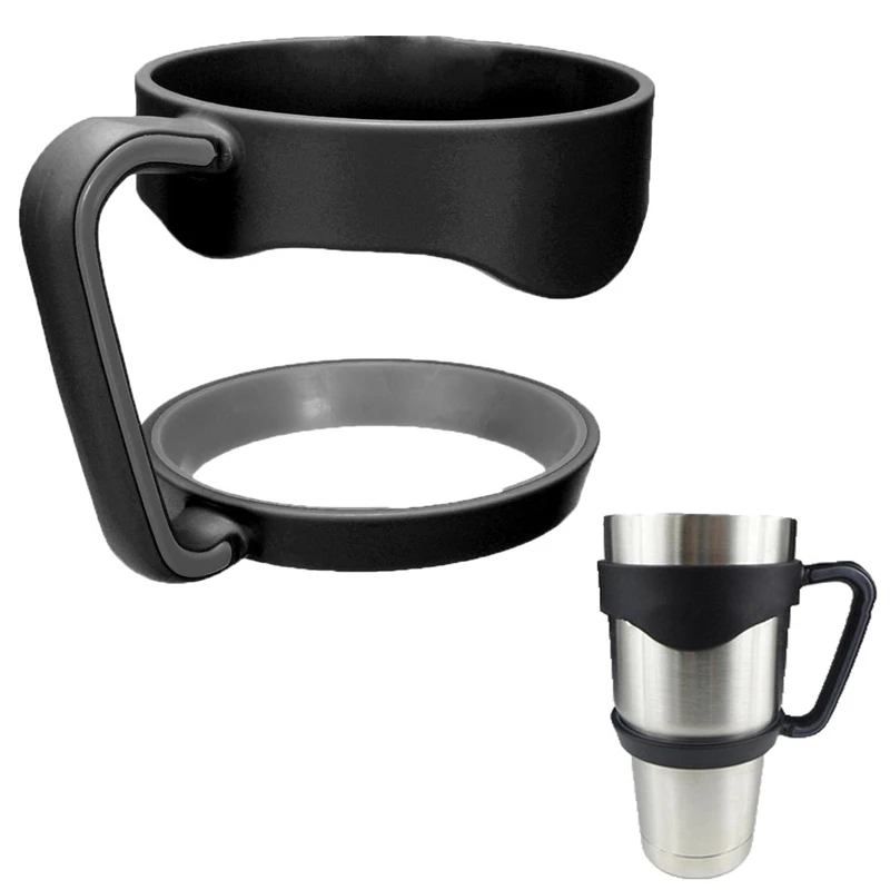 Portable Plastic Black Water Bottle Mugs Cup Handle for YETI 30 Ounce