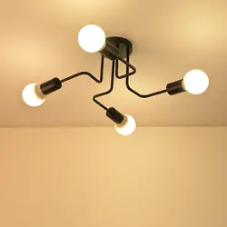 Nordic E27 потолочный светильник вращающийся потолочный светильник для Кухня Холл коридор Костюмы магазин Железный потолочный светильник