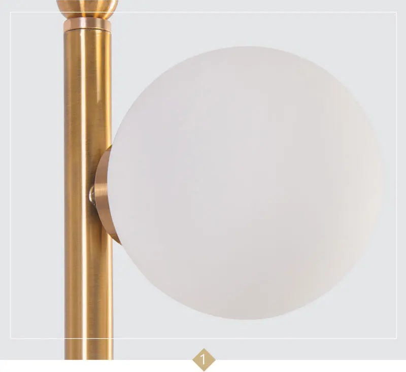 American Nordic Design LED Floor Lamps Bubble Glass Decor Standing Lights Living Room Study Bedroom Standing Lamp Fixtures (12)